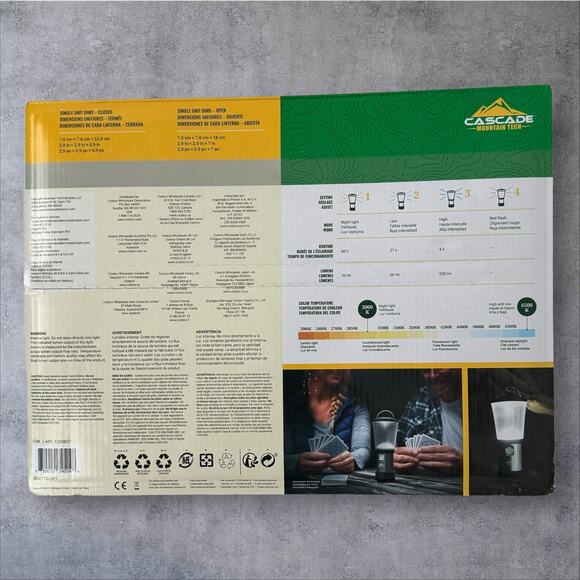 Cascade Mountain Tech 500 Lumens  Mini LED Pop Up Lantern 3pk - Picture 2 of 4